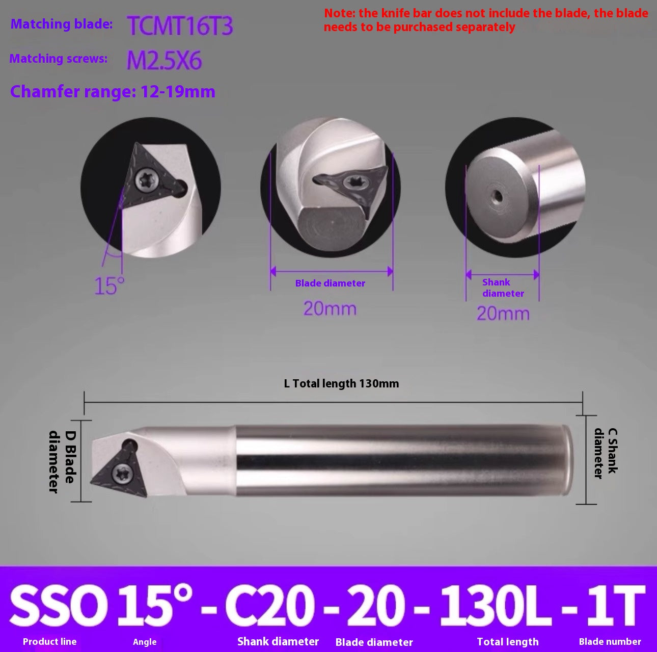 1144-Shedding type fixed-point chamfering cutter 30 degree 45 degree 60 degree chamfering cutter bar SSK/SSP/TCM/SSY/SSO/SSH Shandong Denso Pricision Tools Co.,Ltd.